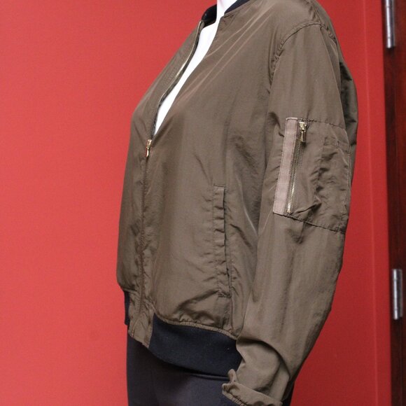 Zara Basic Light Bomber Jacket - Picture 6 of 8